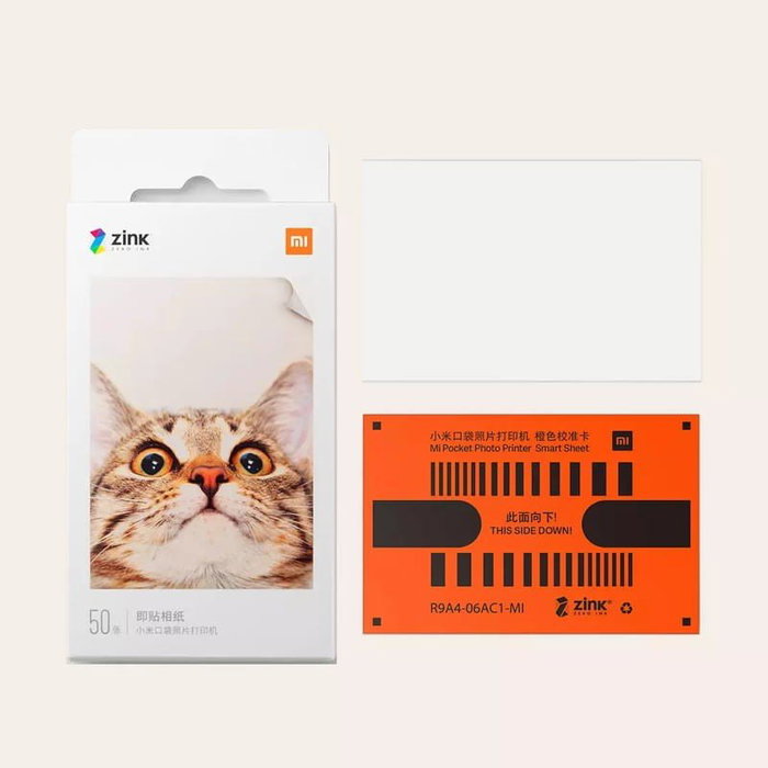 Xiaomi Papel Fotográfico para Mi Portable Photo Printer, 2x3 pulgadas, 20 Unidades